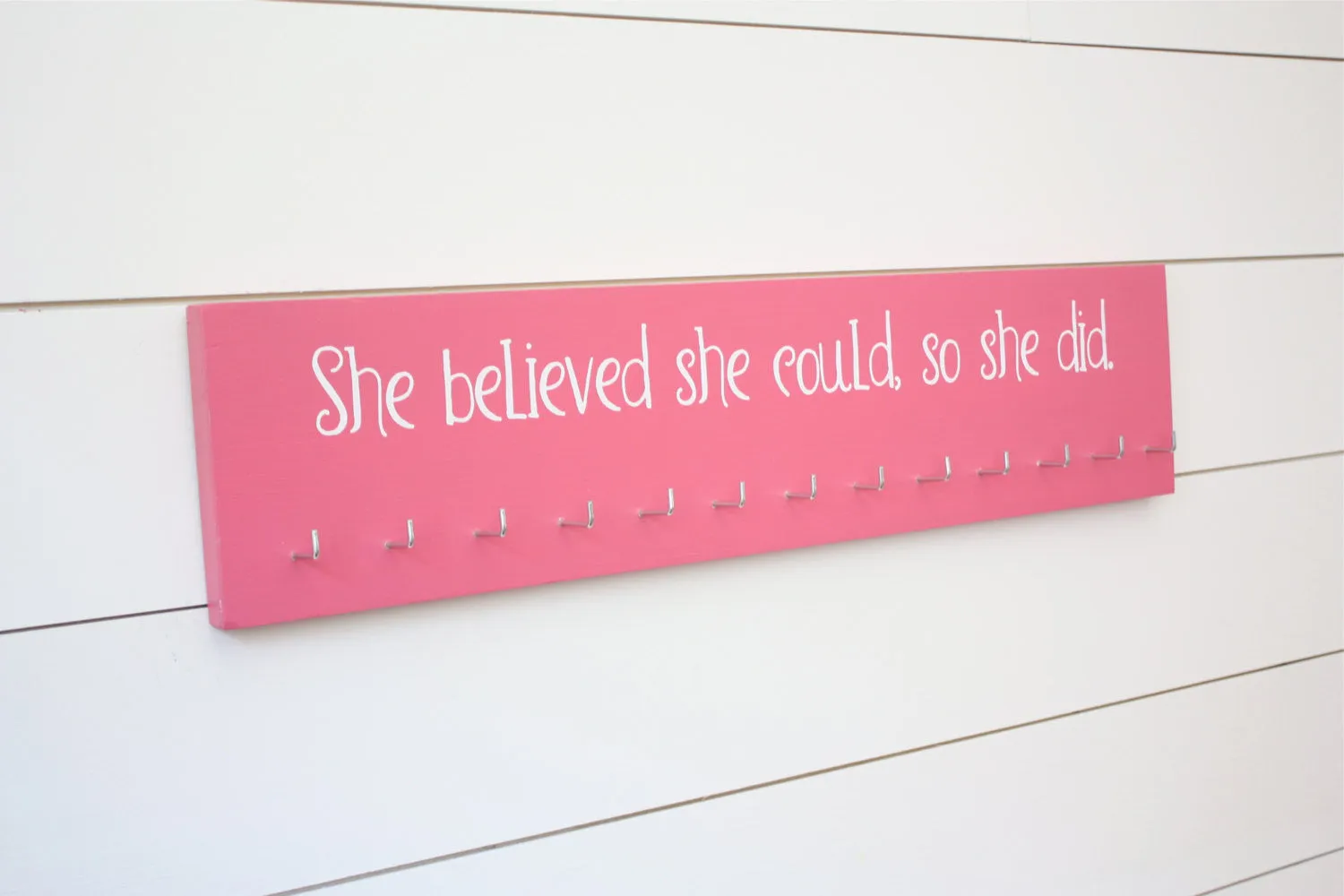 Women's Medal Holder - She believed she could, so she did. - Large
