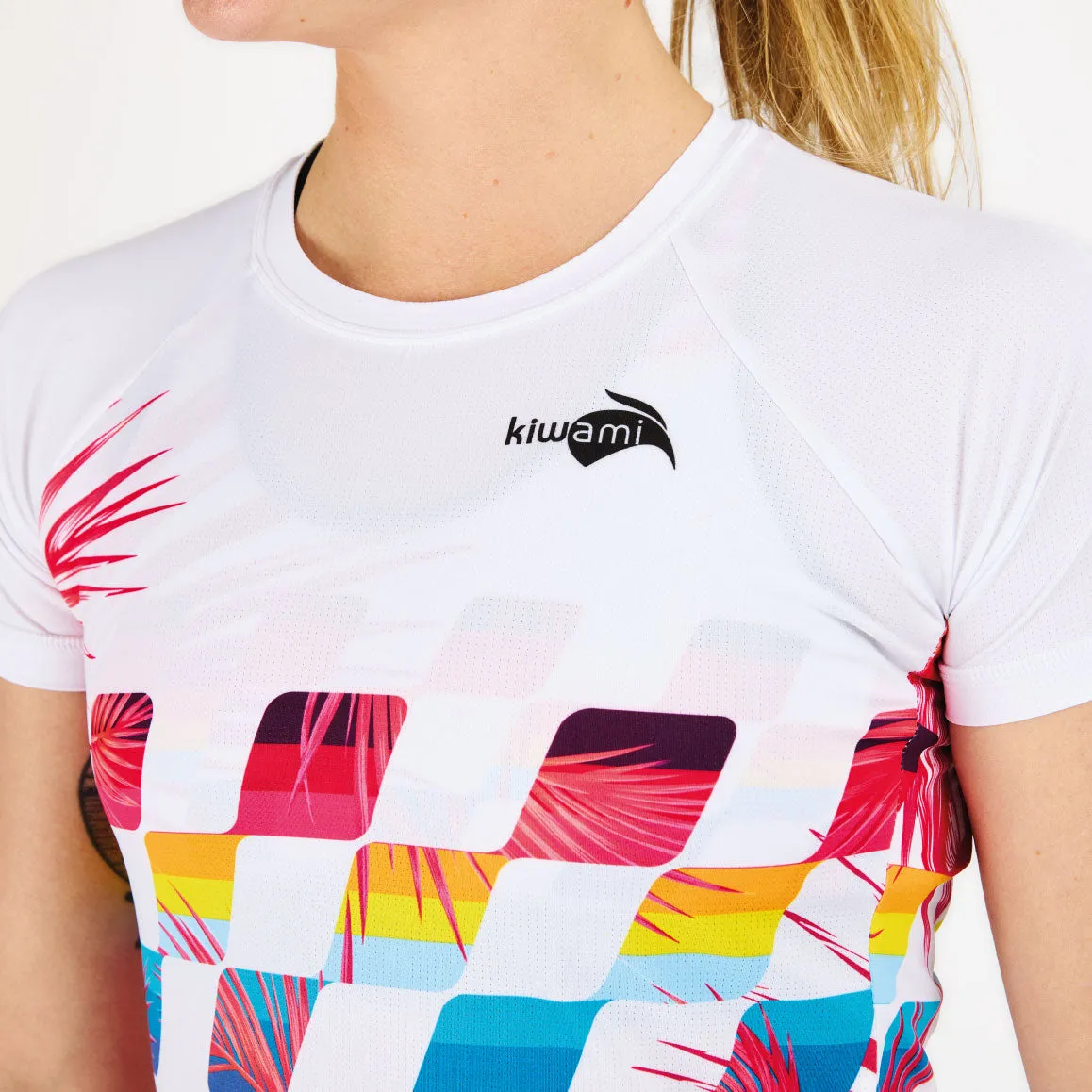 WOMEN'S RUNNING TEE-SHIRT FINISHER WHITE