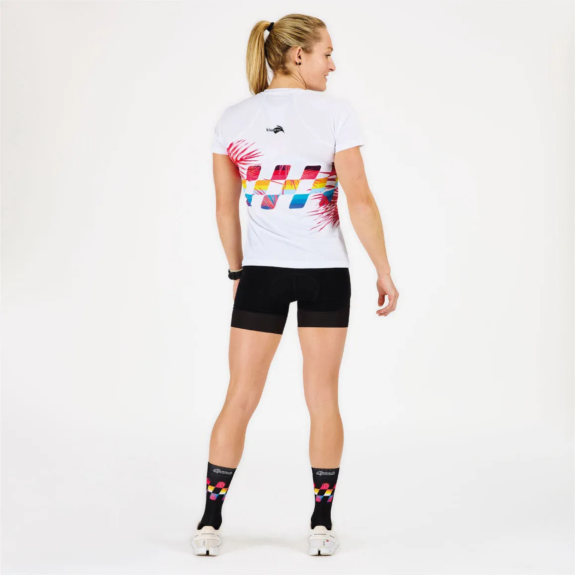 WOMEN'S RUNNING TEE-SHIRT FINISHER WHITE