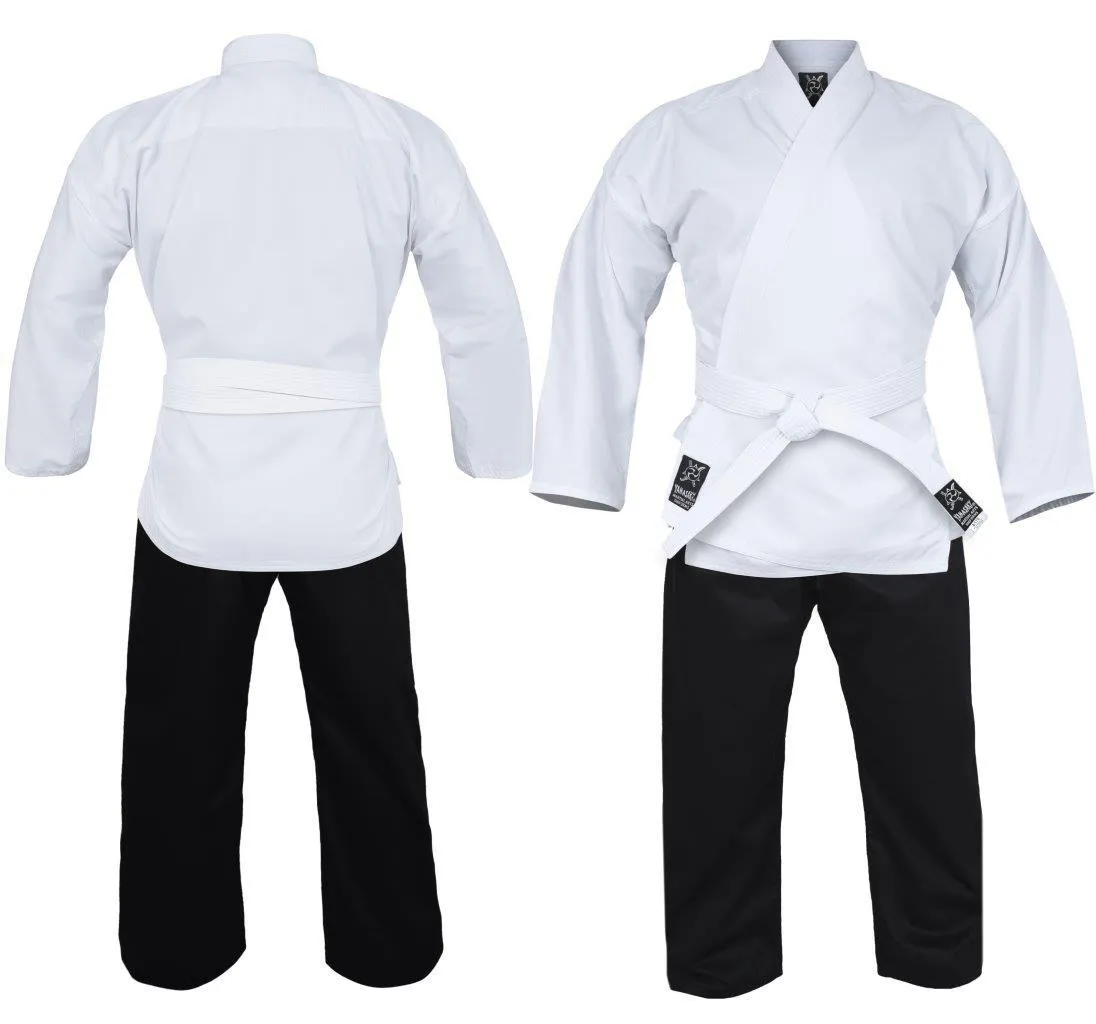Yamasaki Pro Karate Uniform | Black & White [10oz]